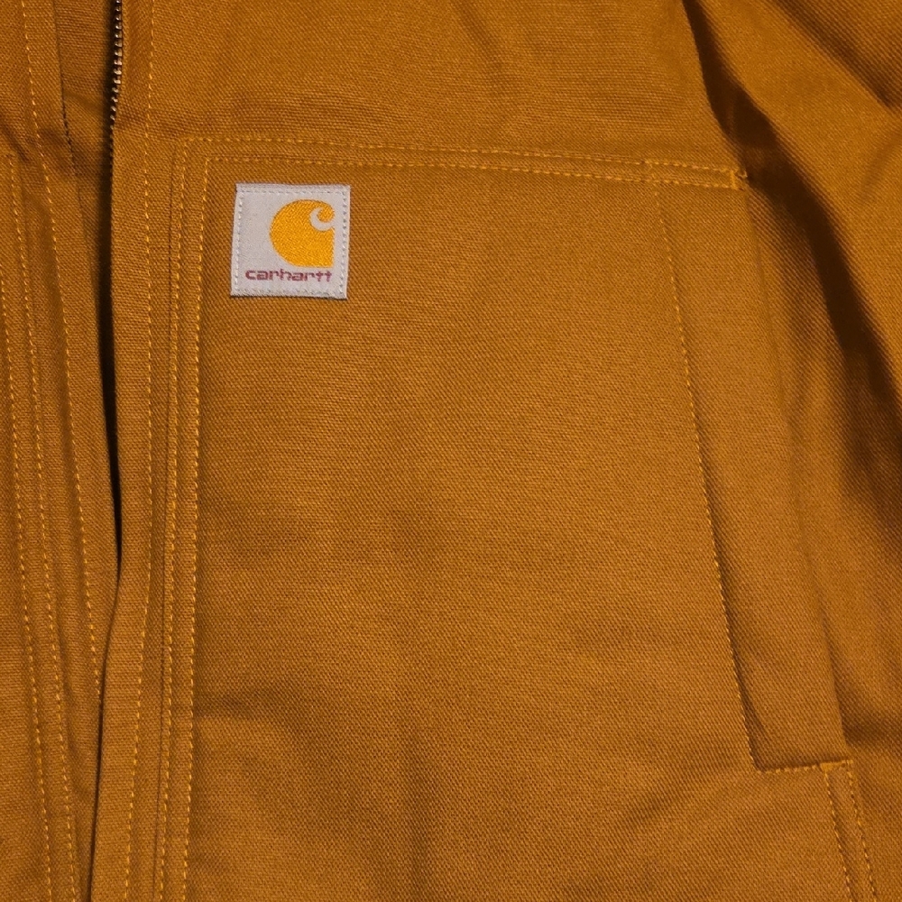 Carhartt Kids Tan Hooded Puffer Jacket - Picture 2 of 5